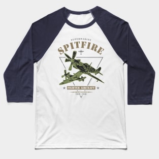 Supermarine Spitfire Baseball T-Shirt